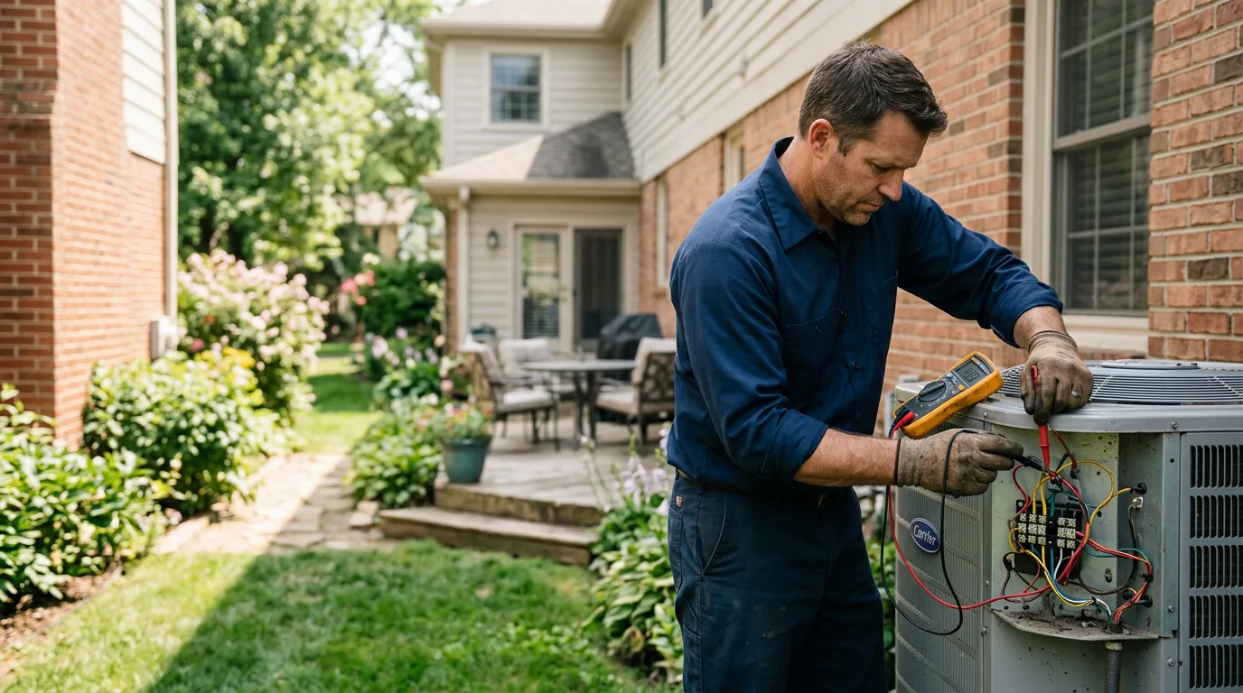 HVAC technician working near Branscomb, CA